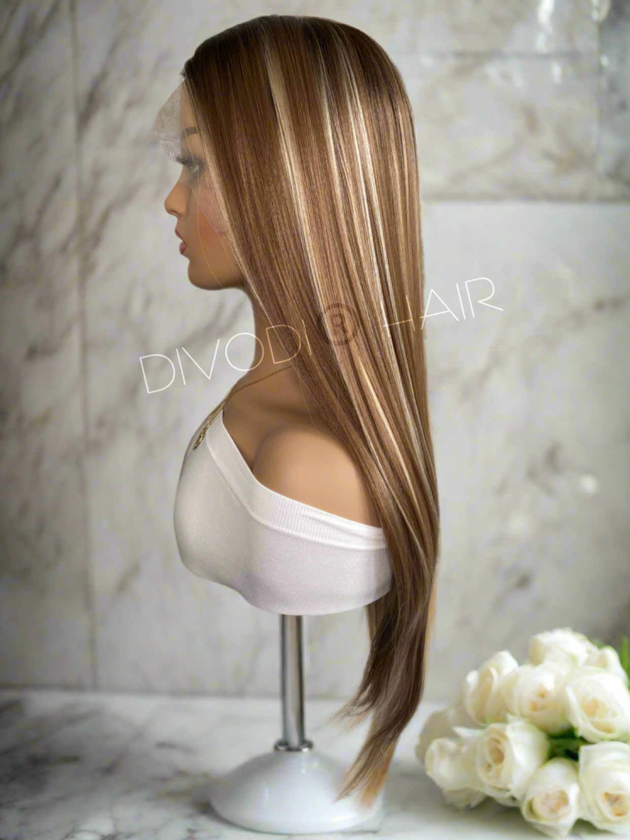 Billie-Brown/Highlights-Futura Fiber-(13x4) Lace Front Wig