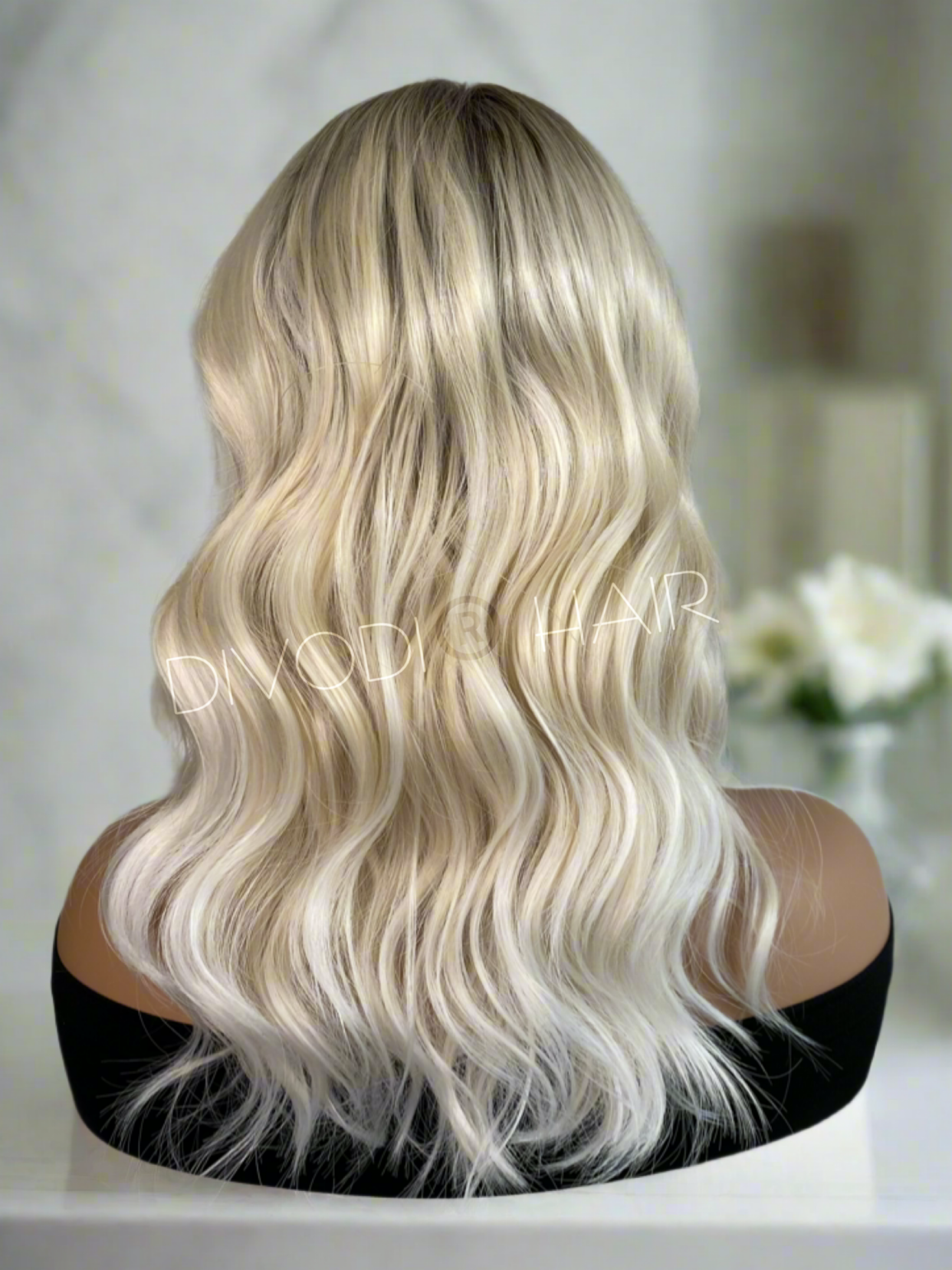 Marilyn-Ombre Blonde Futura Fiber T-Part Lace Front Wig
