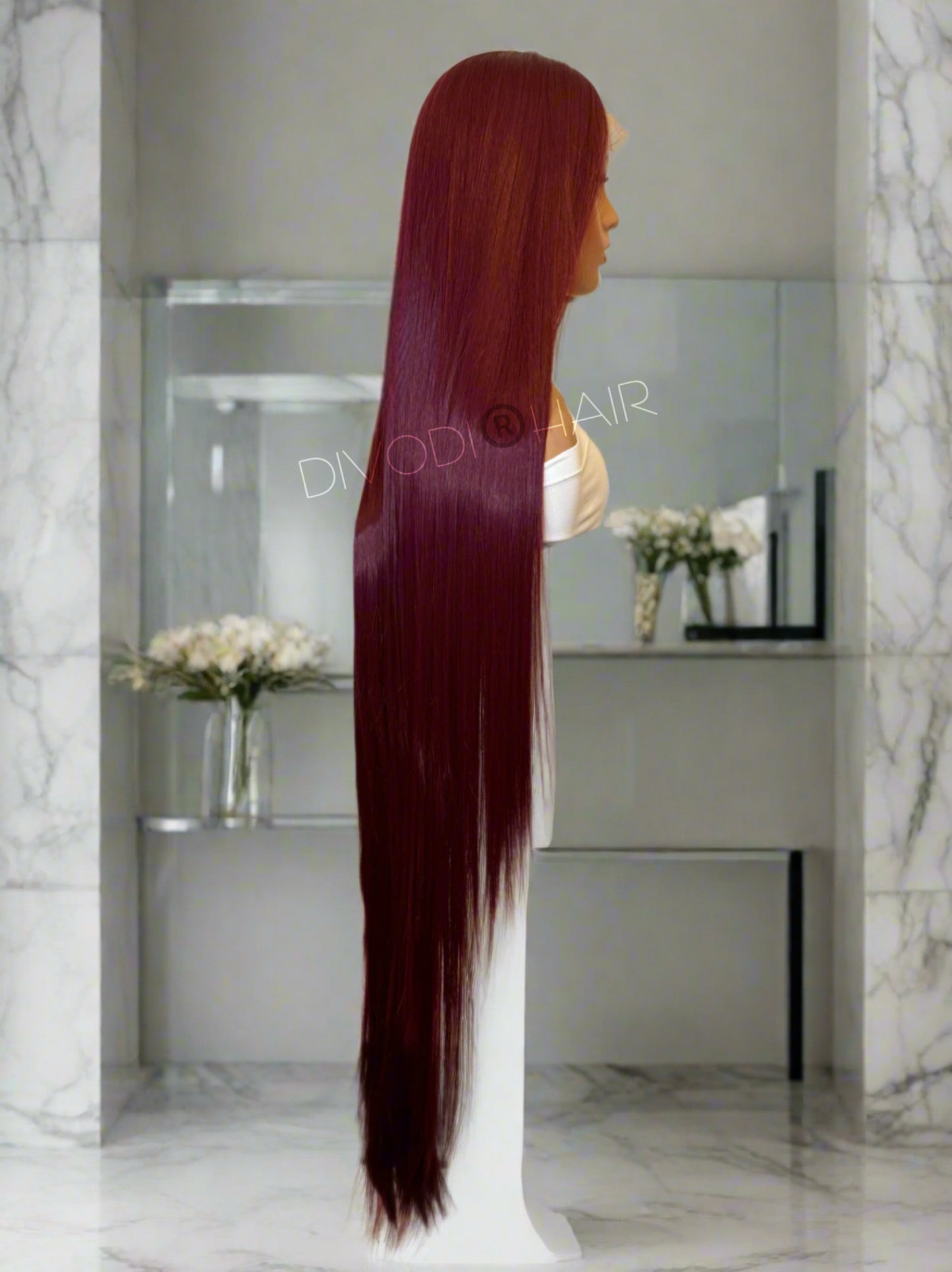 Ruby Pearl-Very Long Futura Fiber (13x3") Lace Front Wig
