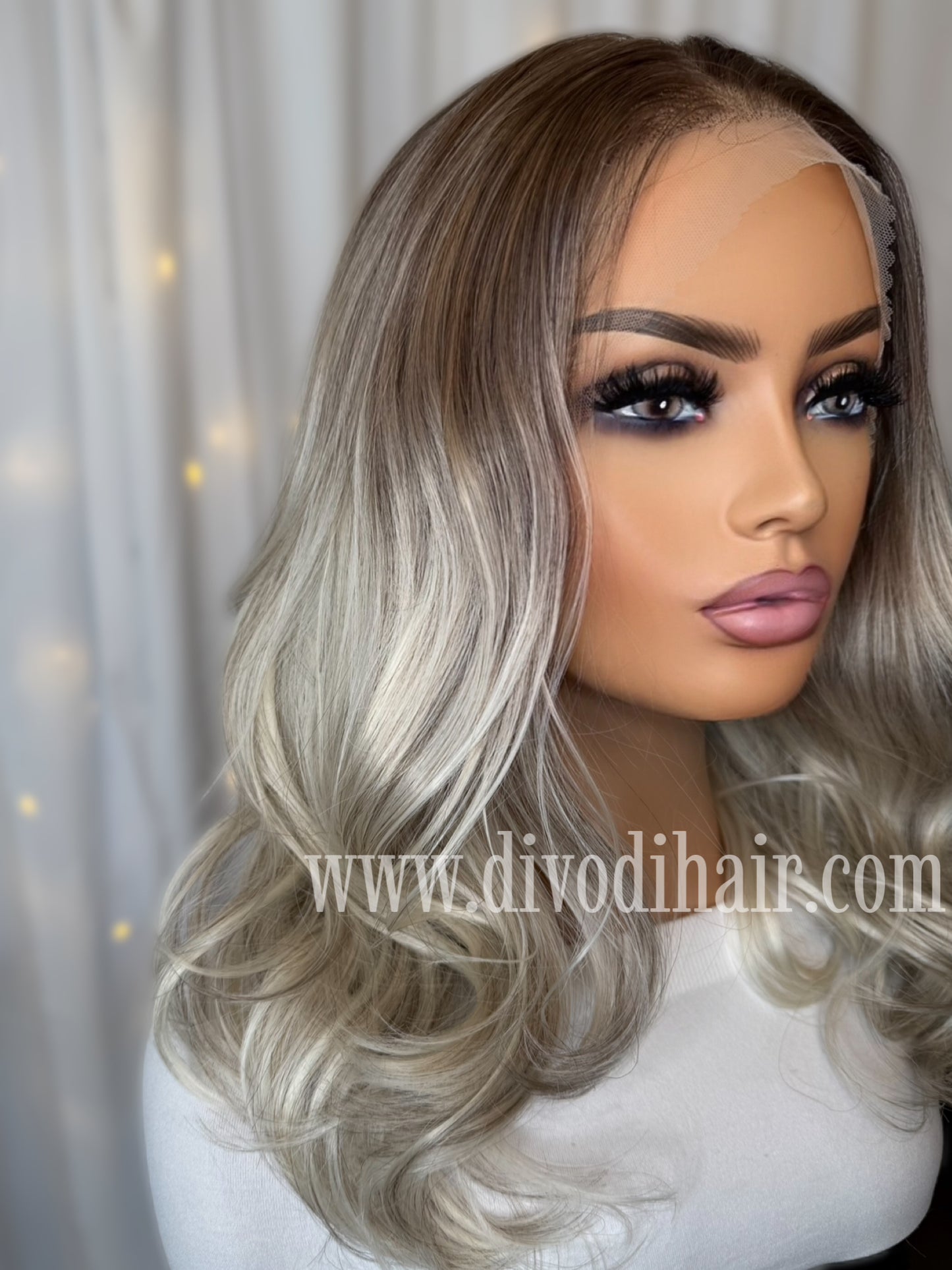 Rooted Ash Blonde Ombre/Balayage-DH302