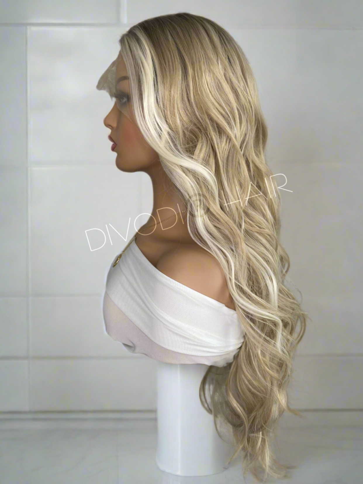 Claudia-Ombre Blonde T-Part Lace Front Wig
