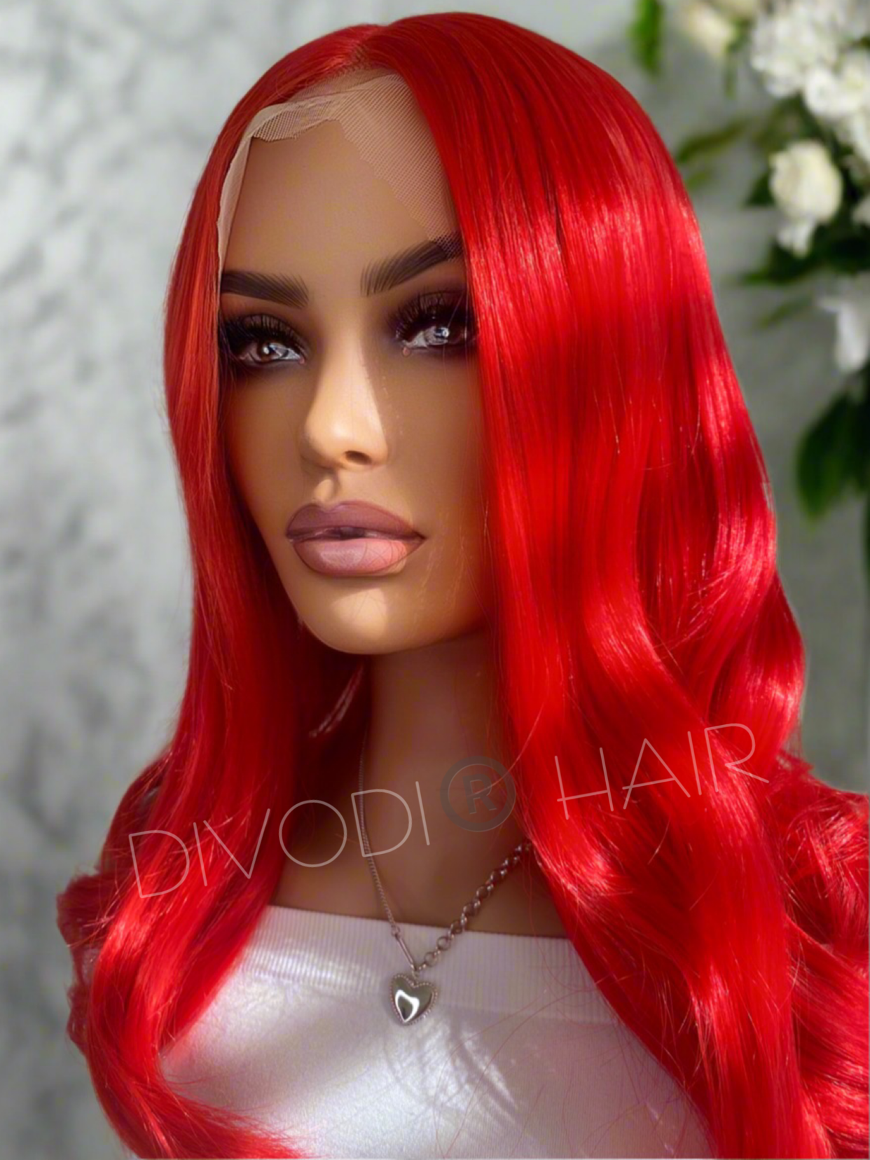 Sheila-Red T-Part Lace Front Wig
