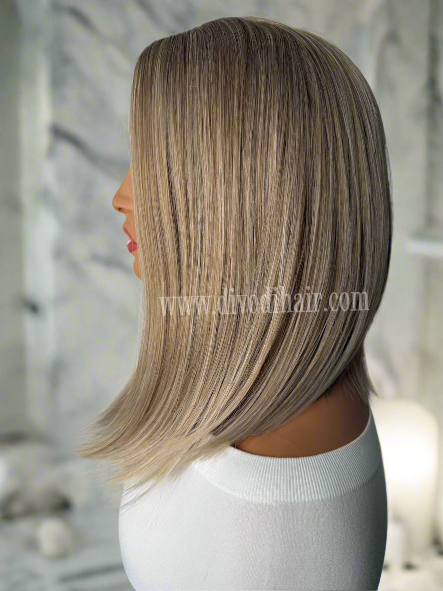 Aria-Dark Blonde/Highlights-Small Lace Front Wig