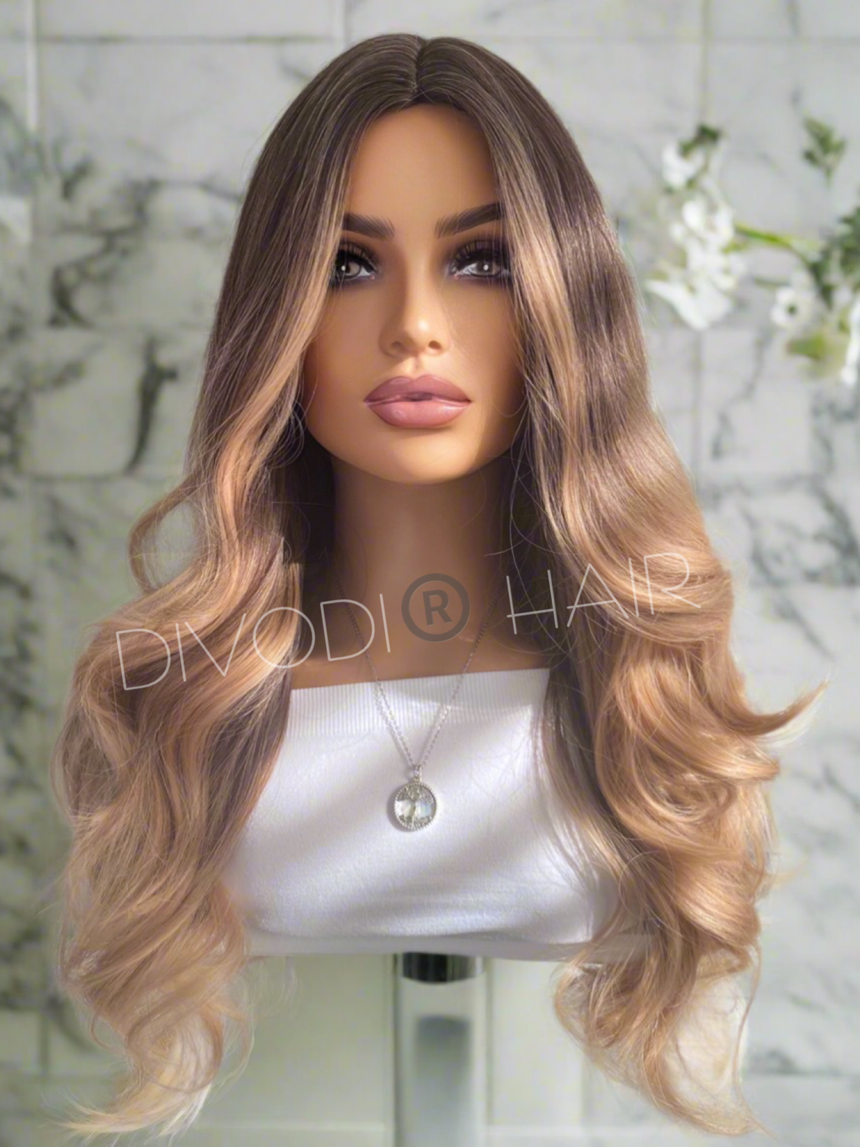 Adeline-Ombre Brown-Non-Lace Wig