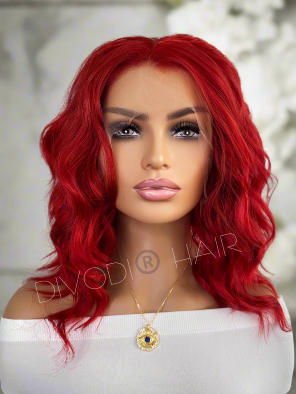 Fiona-Red Lace Front/Open Weft Back Wig
