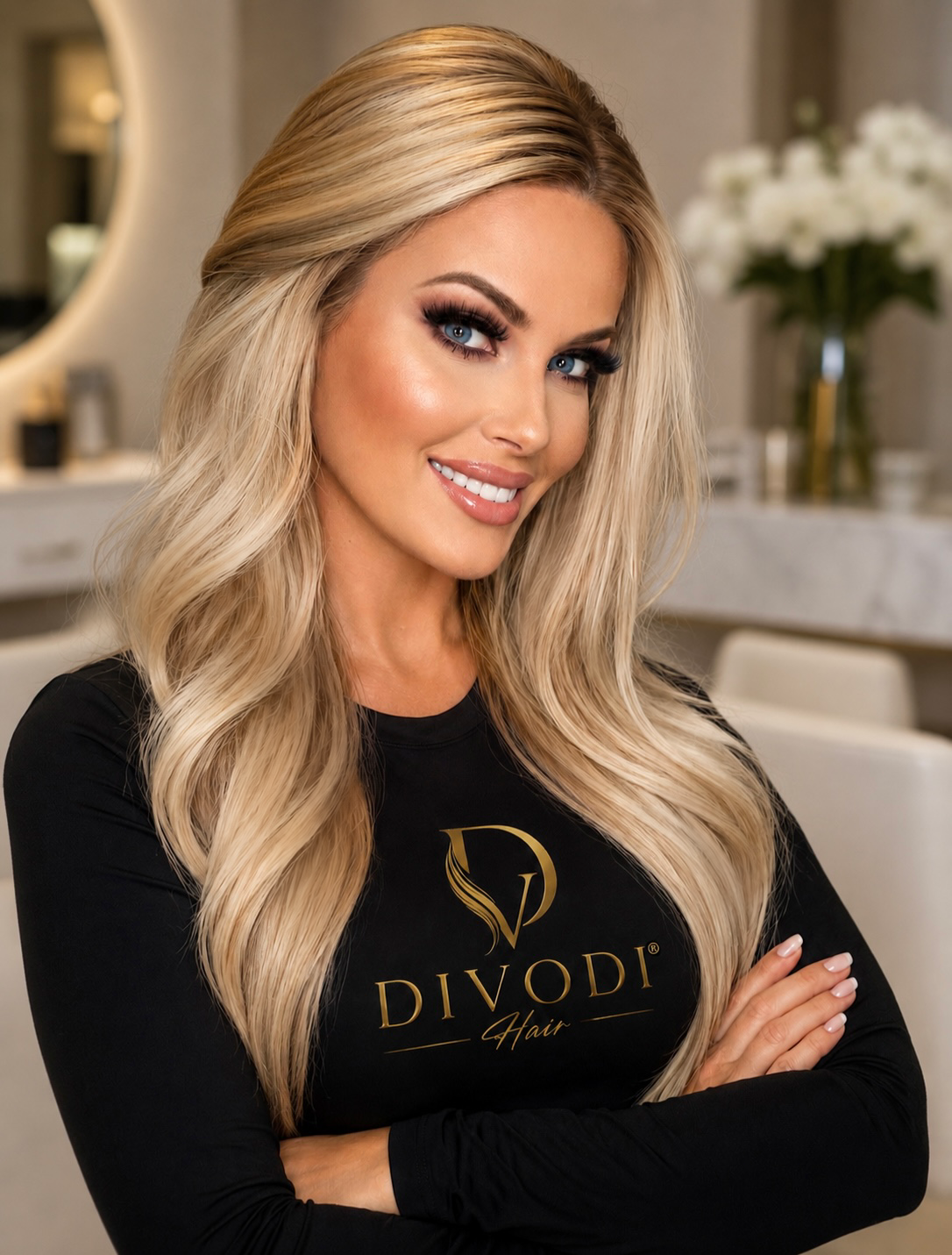 Lindsay-Blonde Futura Fiber T-Part Lace Front Wig