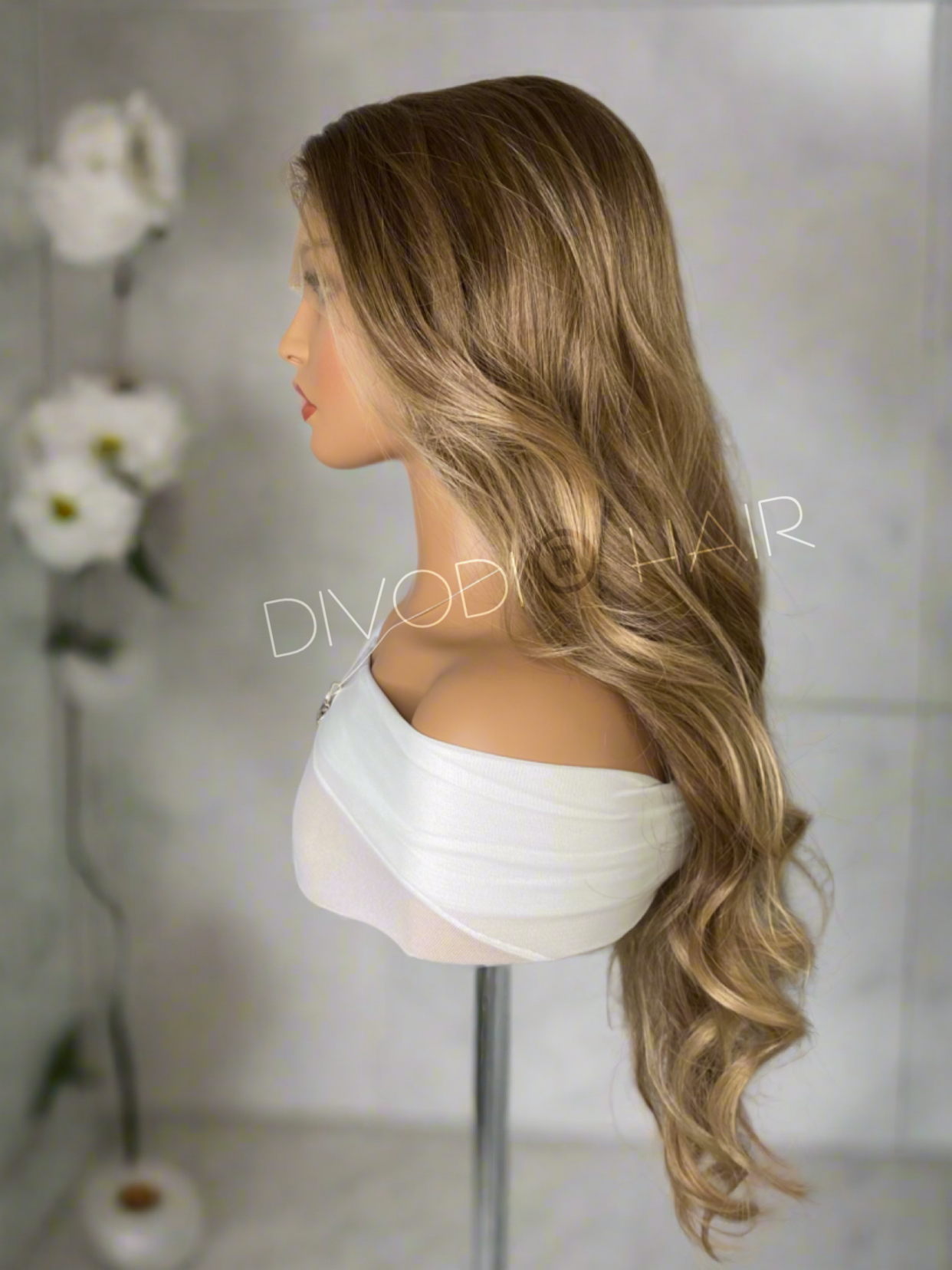Jane-Brown/Highlights-Futura Fiber (13x3)-Lace Front Wig-Small/Petite