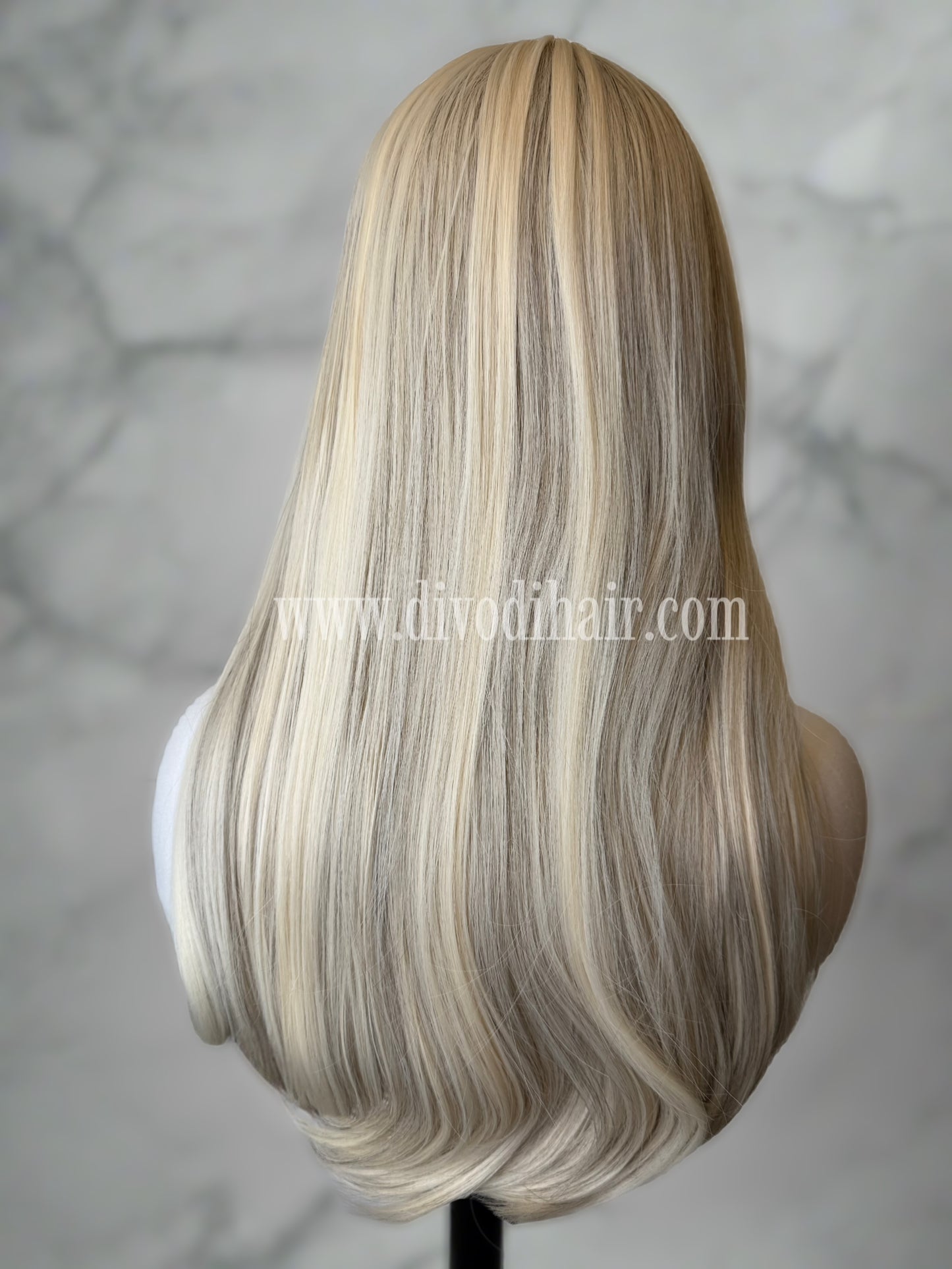 Blonde Costume Wig with Bangs-DH346