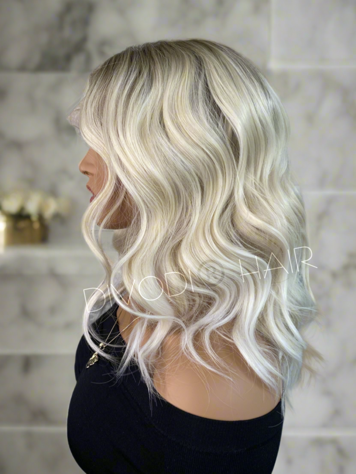 Marilyn-Ombre Blonde Futura Fiber T-Part Lace Front Wig