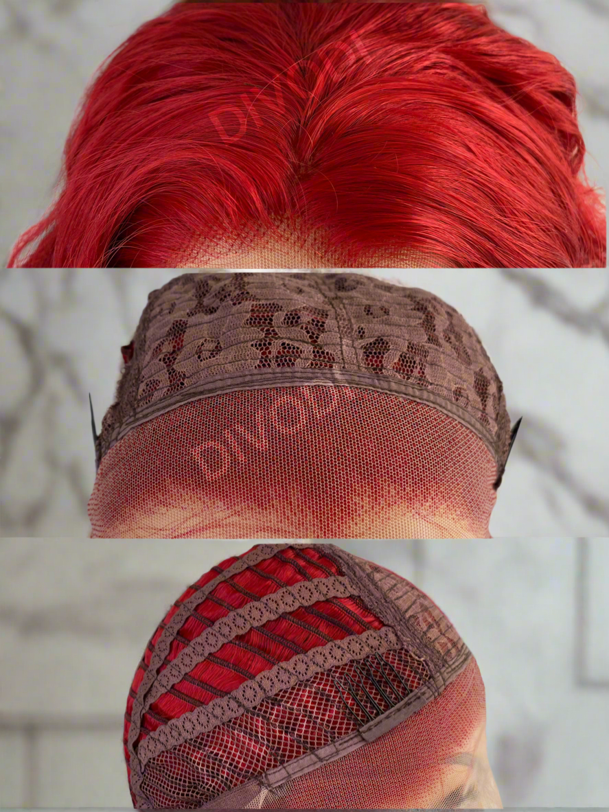 Fiona-Red Lace Front/Open Weft Back Wig