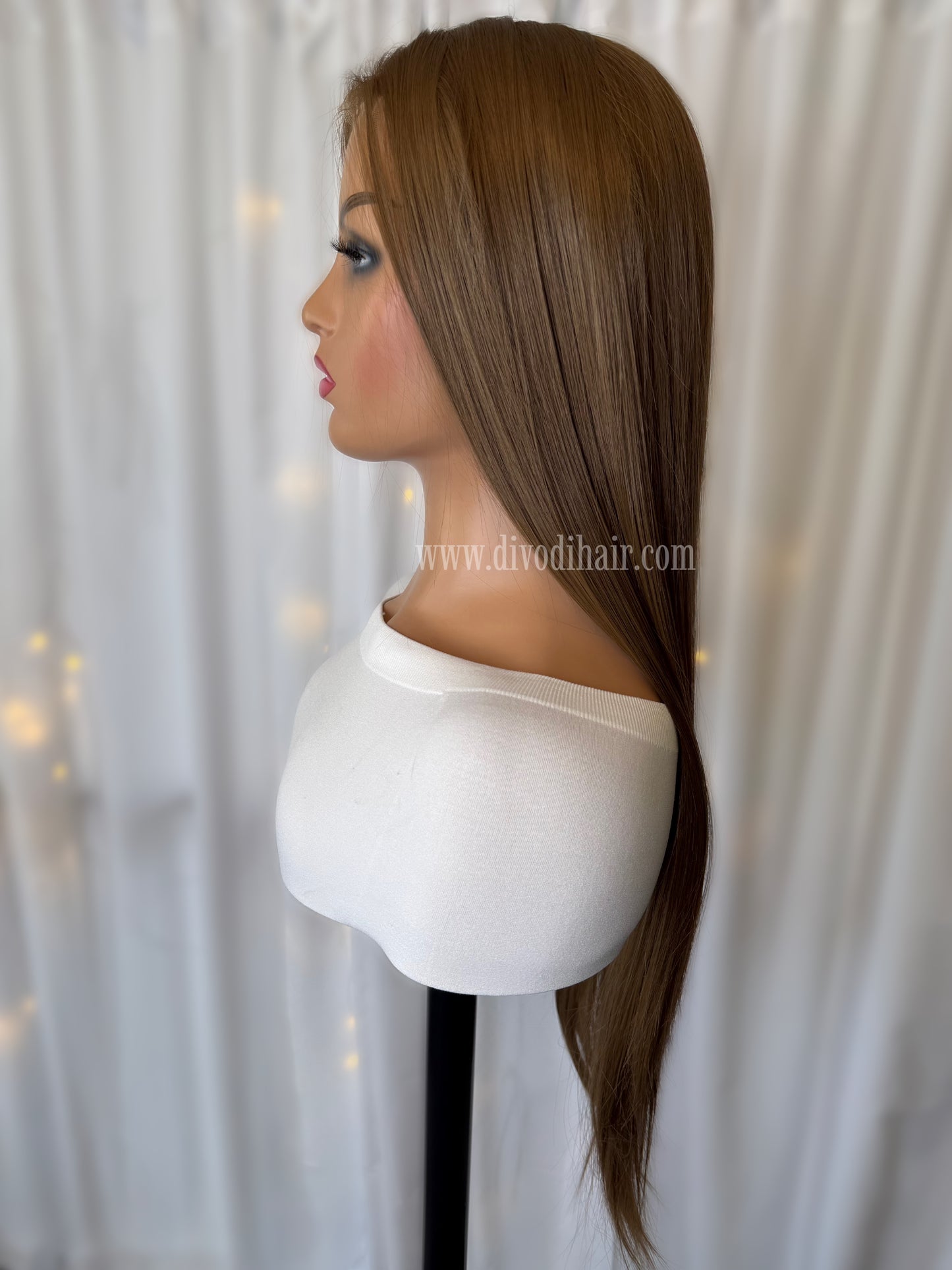 Brown-(13x6) Pre-cut Lace Front Wig-DH207