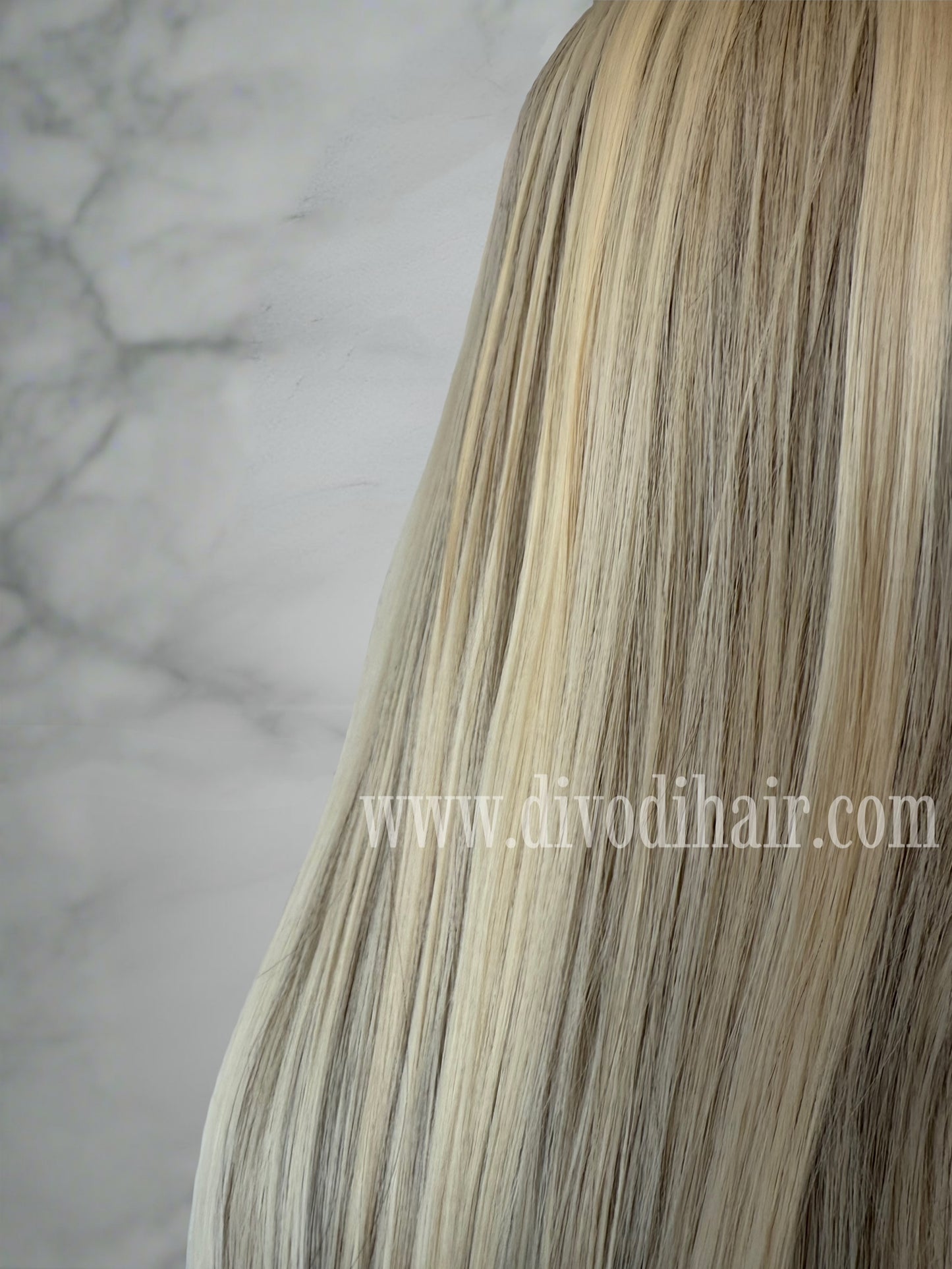 Blonde Costume Wig with Bangs-DH346