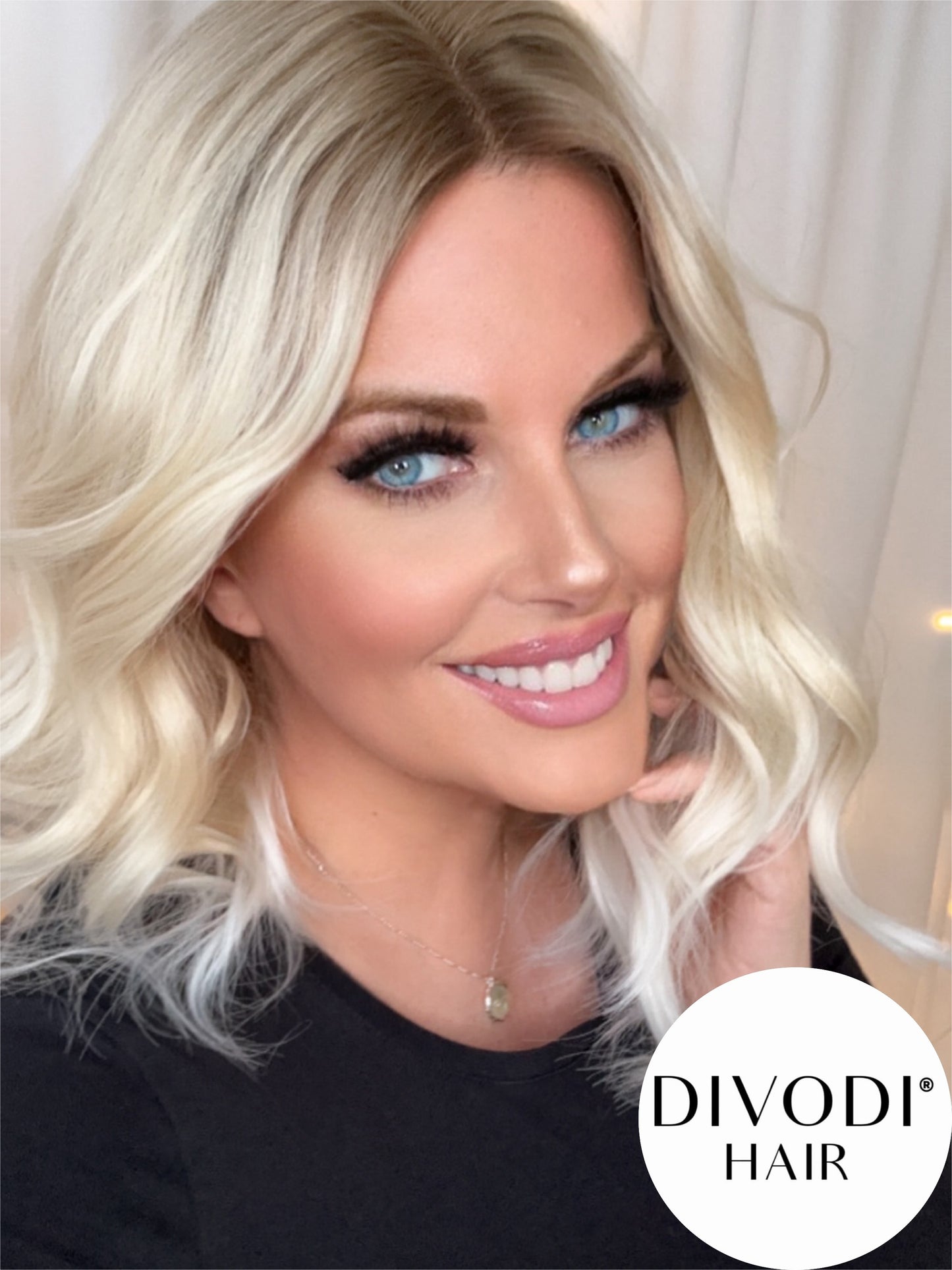 Marilyn-Ombre Blonde Futura Fiber T-Part Lace Front Wig