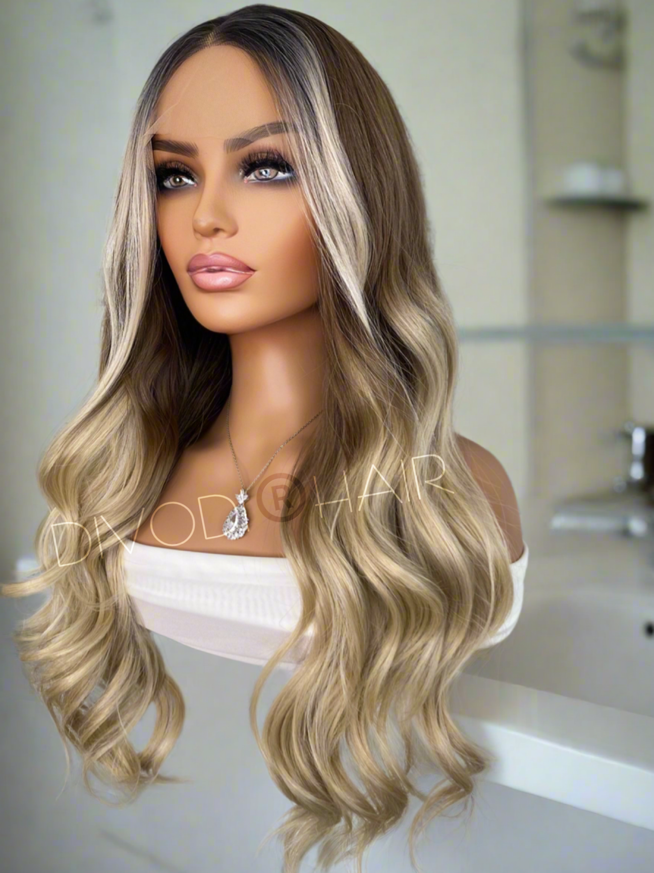 Kera-Brown/Blonde Balayage (13x3) Lace Front Wig