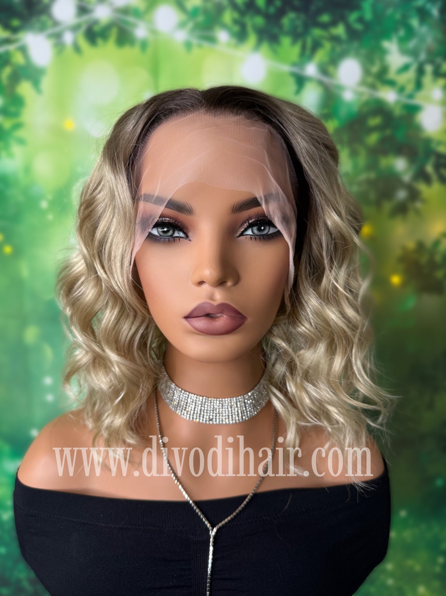 Ombre Wavy Blonde-DH329