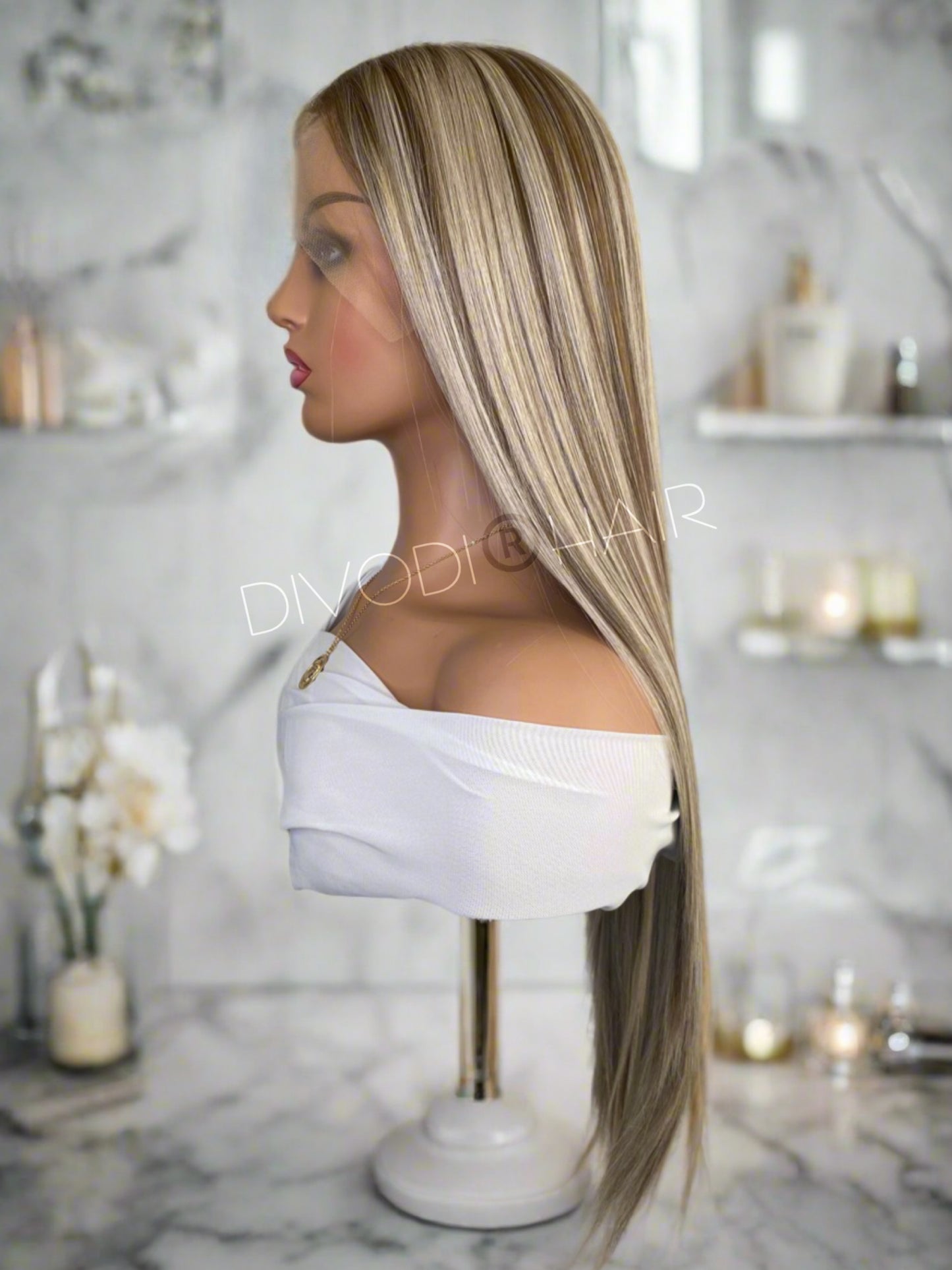 Isabella-Light Brown/Dark Blonde-Futura Fiber (13x6) Lace Front Wig