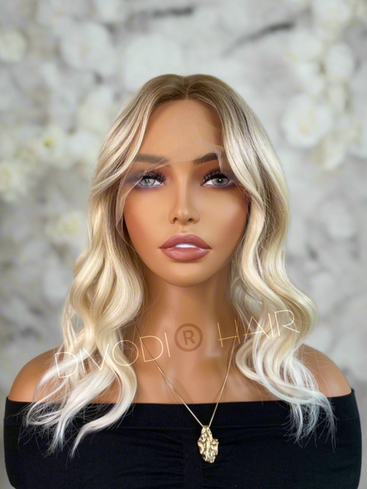 Marilyn-Ombre Blonde Futura Fiber T-Part Lace Front Wig