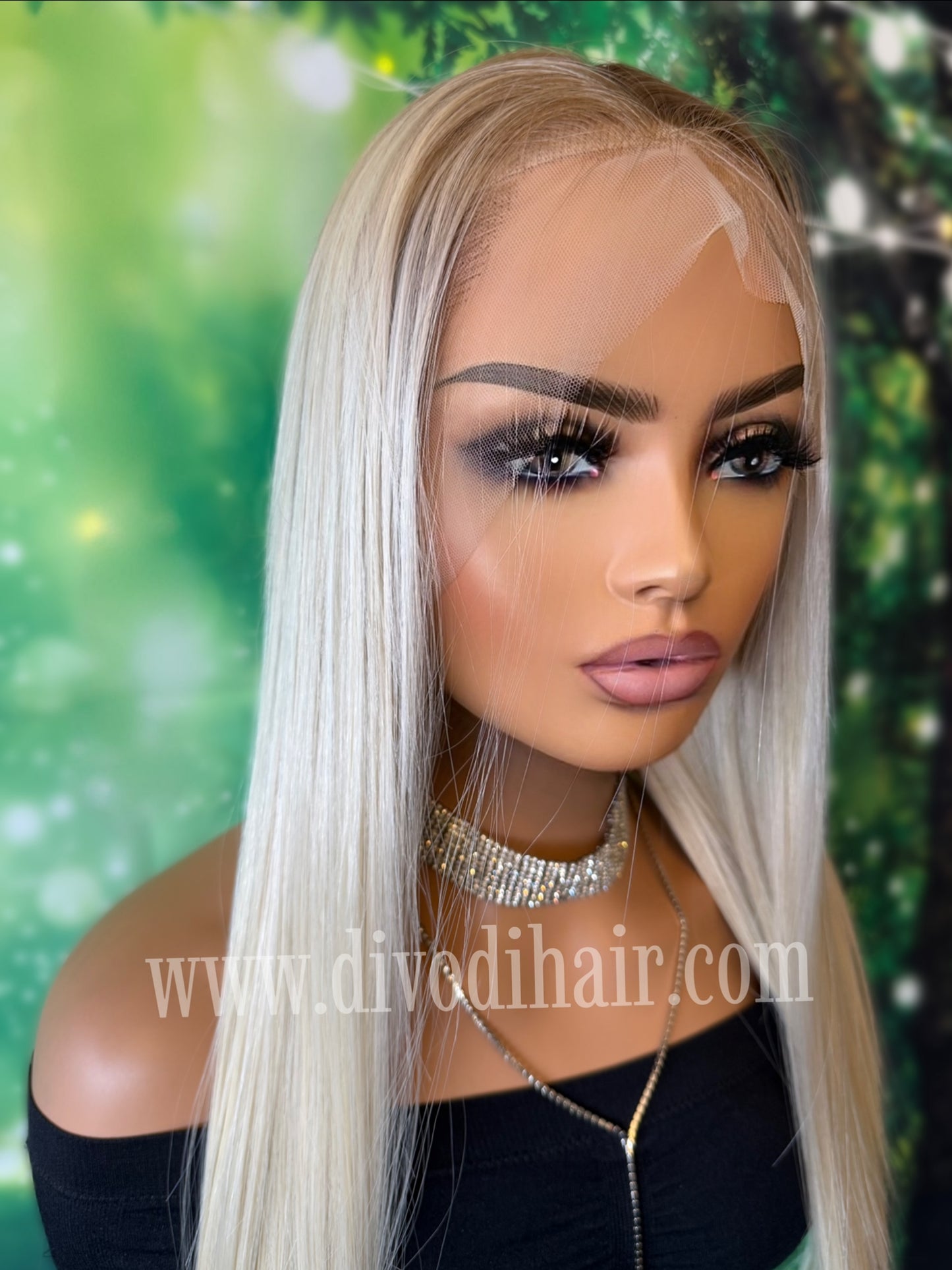 26” Rooted Blonde Wig-(13x3) Lace Front-Futura Fiber-DH309