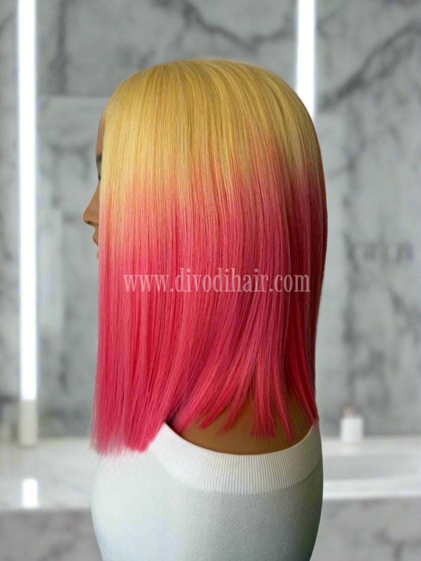 Pink-Blossom-Small Lace Front Wig-DH203