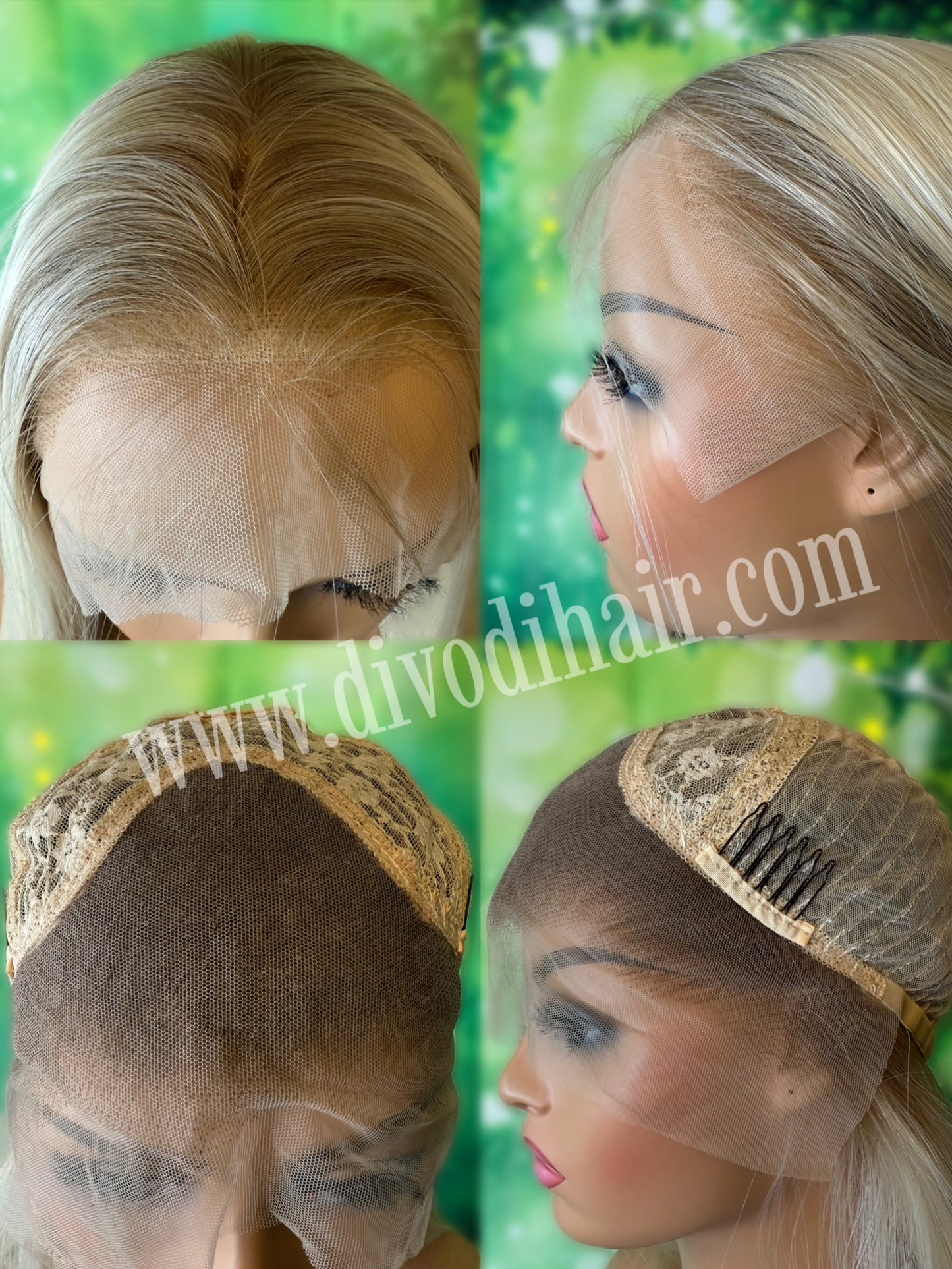 26” Rooted Blonde Wig-(13x3) Lace Front-Futura Fiber-DH309
