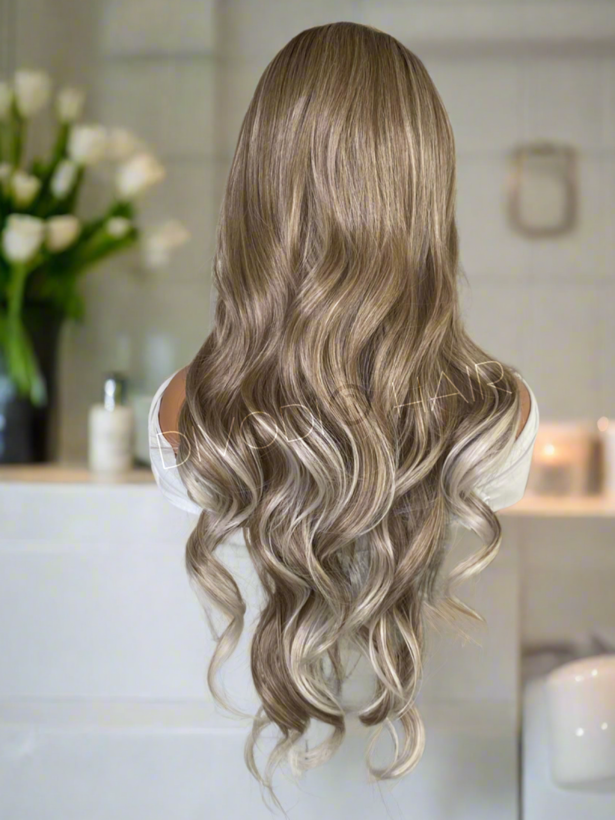 Jessica-Ombre Dark Blonde Futura Fiber (13x3) Lace Front Wig (Small/Petite)