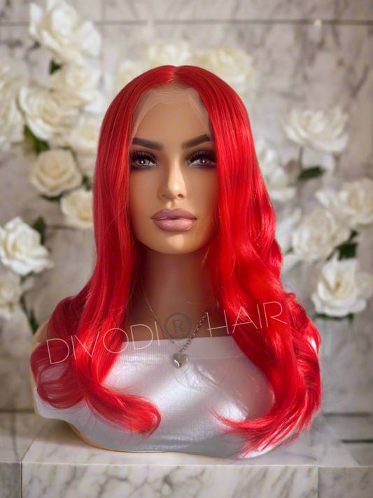 Sheila-Red T-Part Lace Front Wig