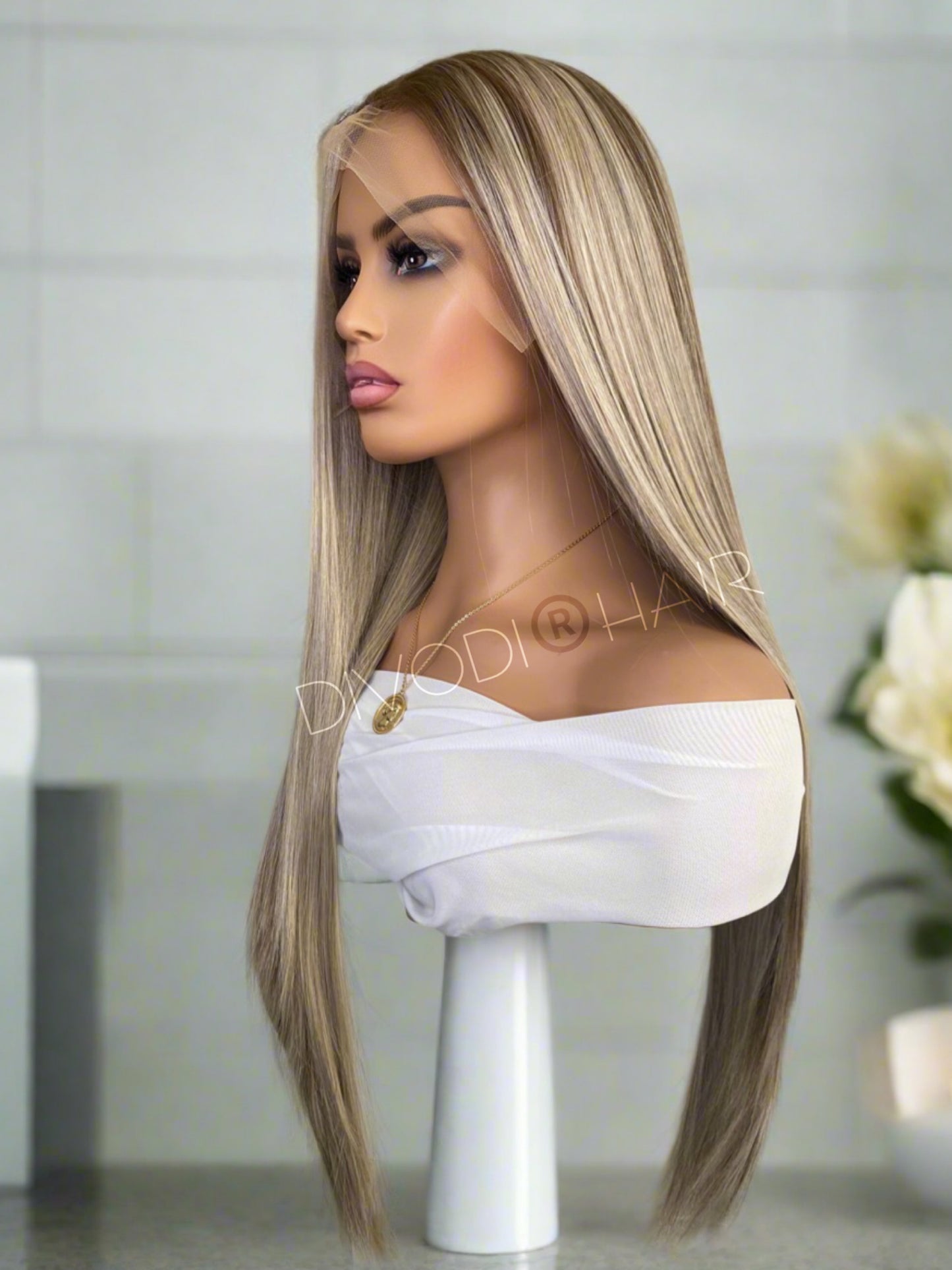 Isabella-Light Brown/Dark Blonde-Futura Fiber (13x6) Lace Front Wig