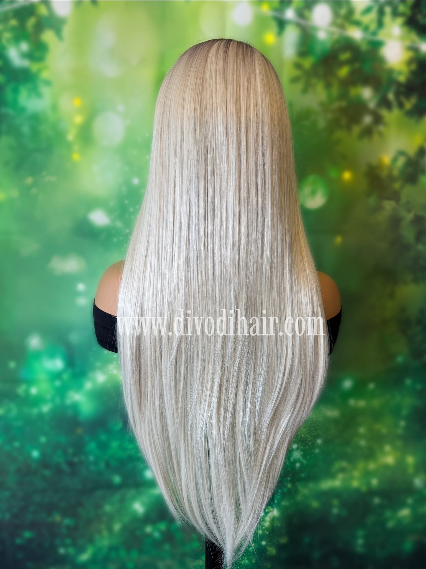 Ombre Platinum Blonde-(13x3) Lace Front Wig-DH310