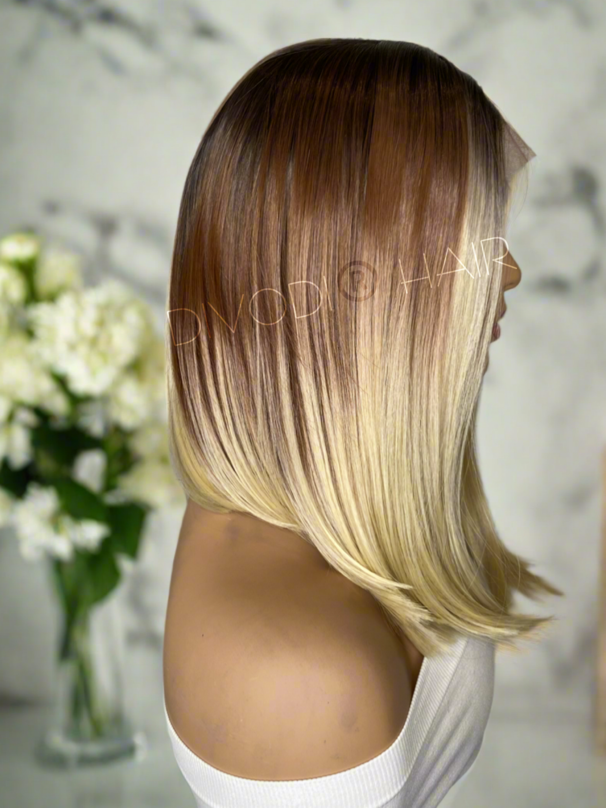 Mira-Ombre Brown/Blonde Futura Fiber (13x4) Lace Front Wig