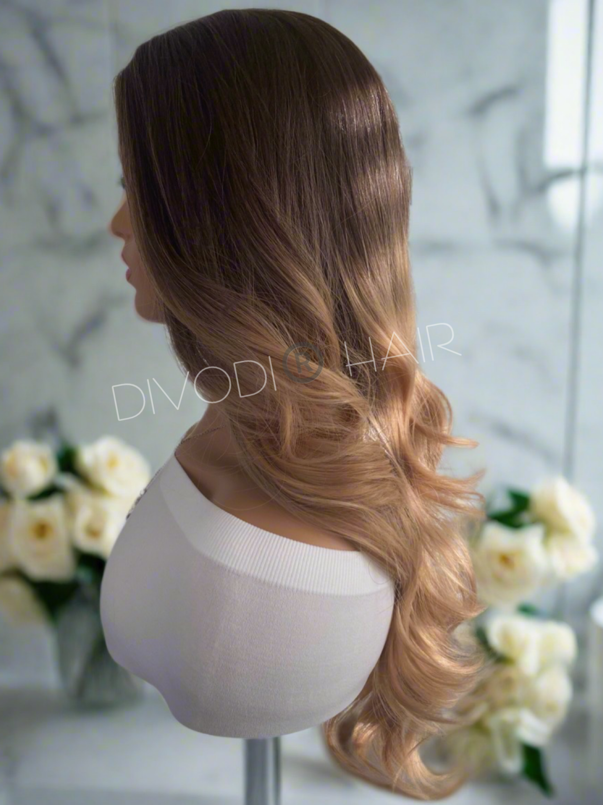 Adeline-Ombre Brown-Non-Lace Wig