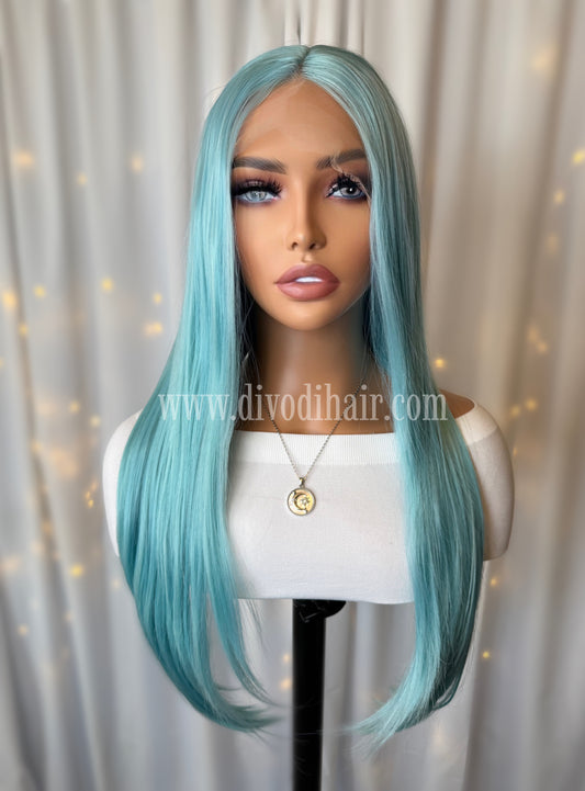 Aqua-Blossom-T-Part Lace Front Wig