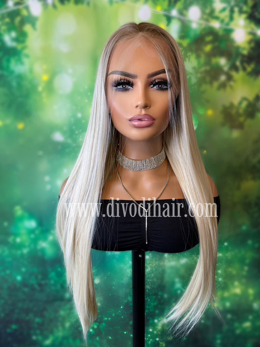 26” Rooted Blonde Wig-(13x3) Lace Front-Futura Fiber-DH309