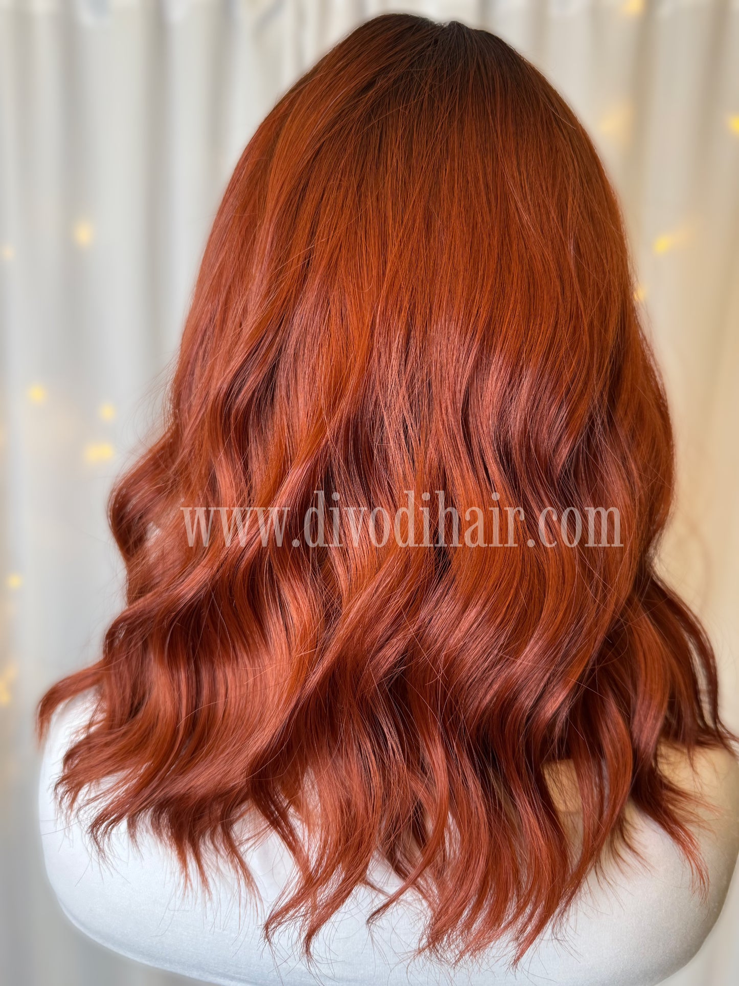 October-Ombre Red Copper Non-Lace Wig