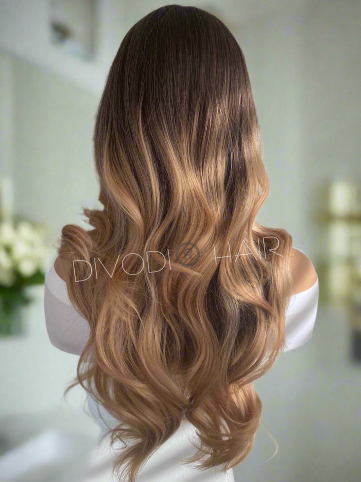 Adeline-Ombre Brown-Non-Lace Wig