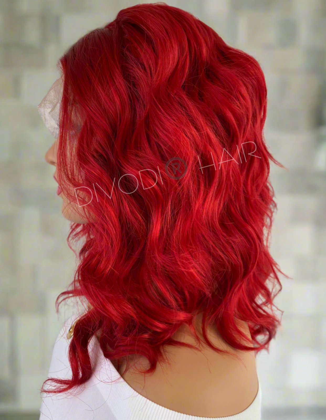 Fiona-Red Lace Front/Open Weft Back Wig