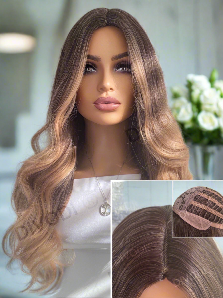 Adeline-Ombre Brown-Non-Lace Wig