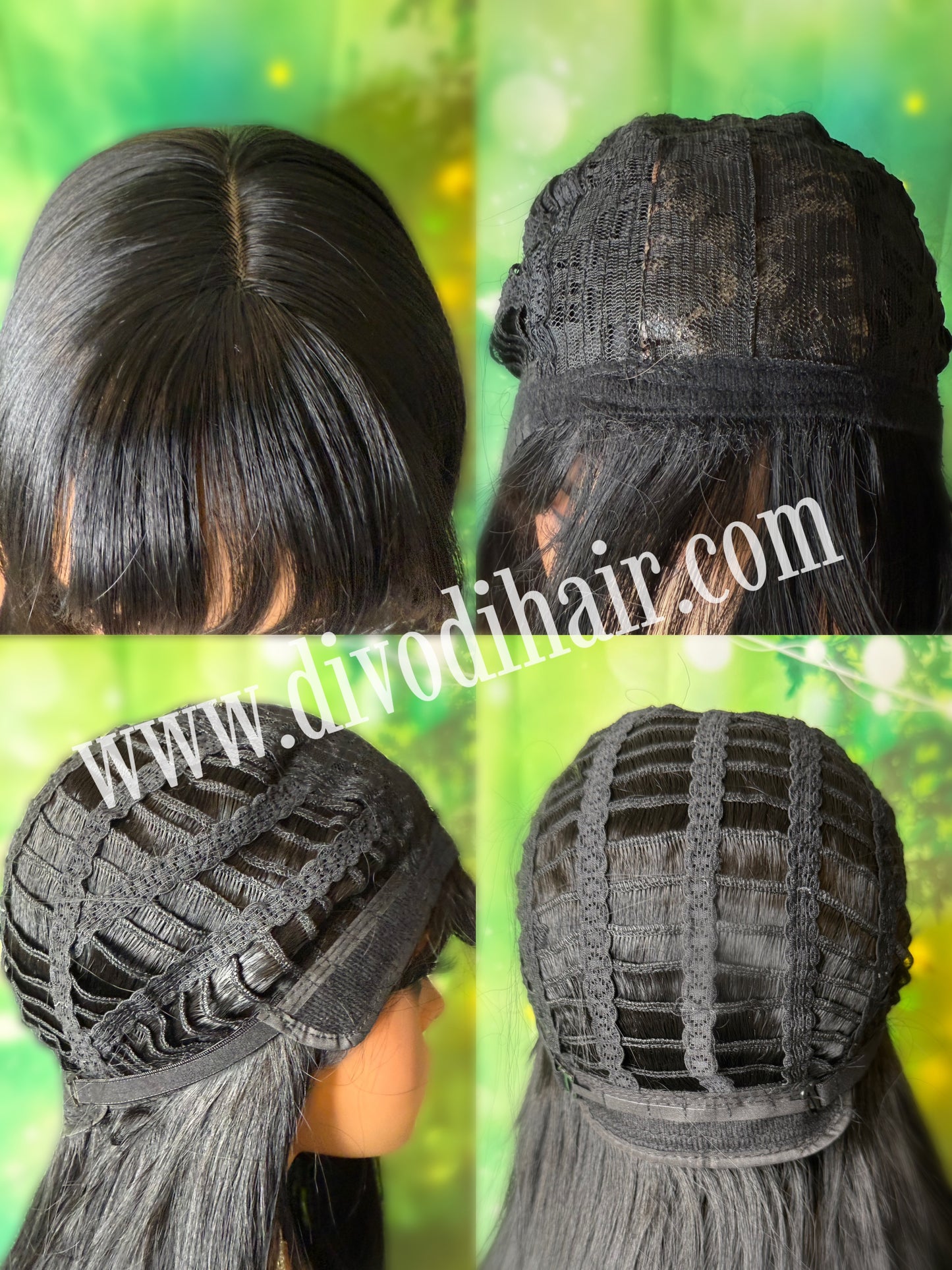 Black Wig with Bangs-DH339