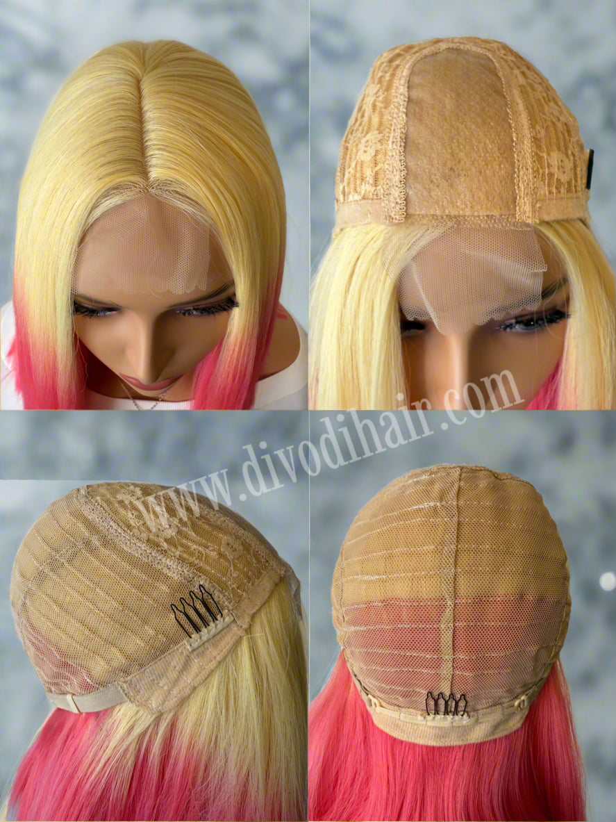 Pink-Blossom-Small Lace Front Wig-DH203