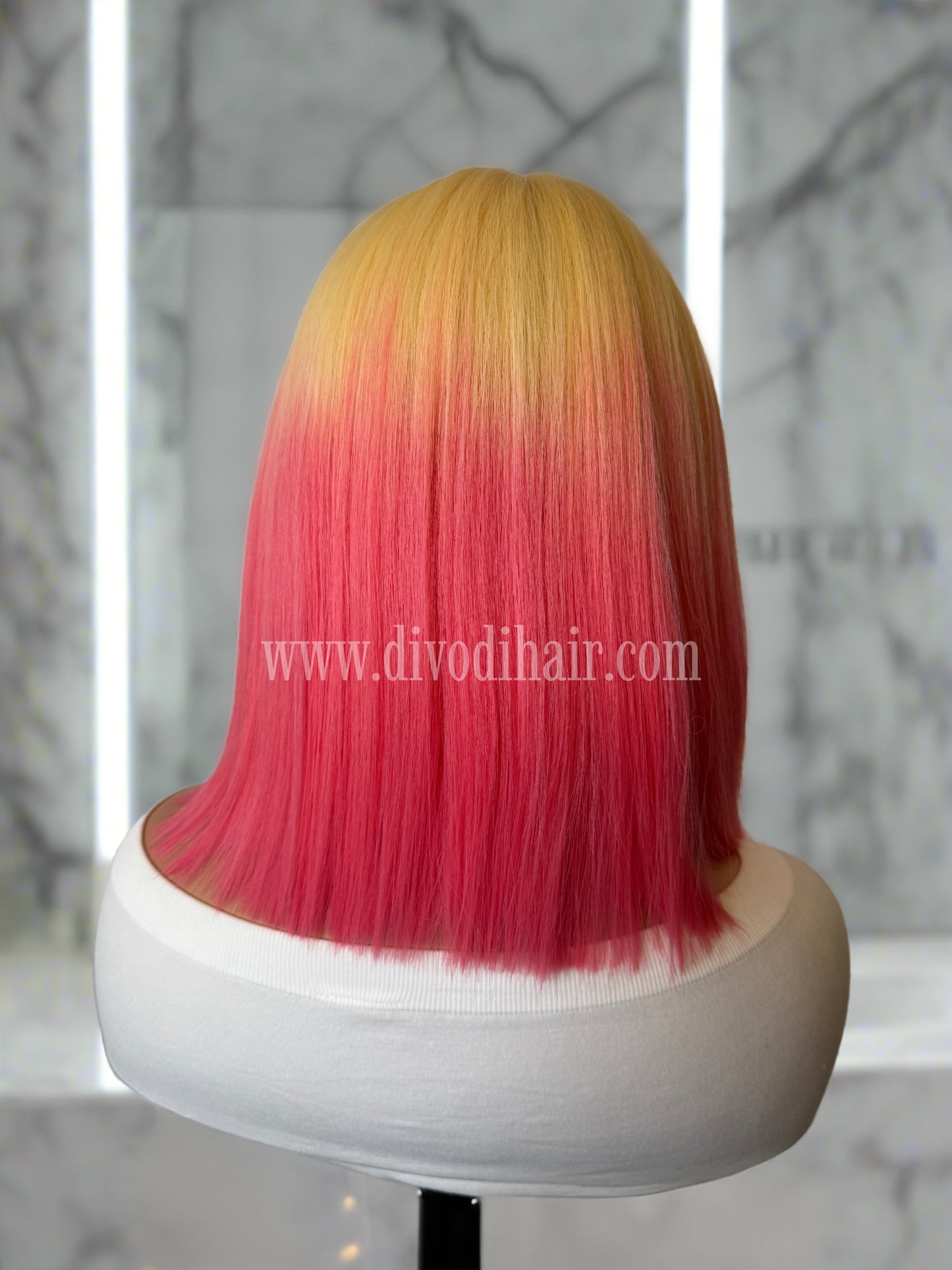 Pink-Blossom-Small Lace Front Wig-DH203