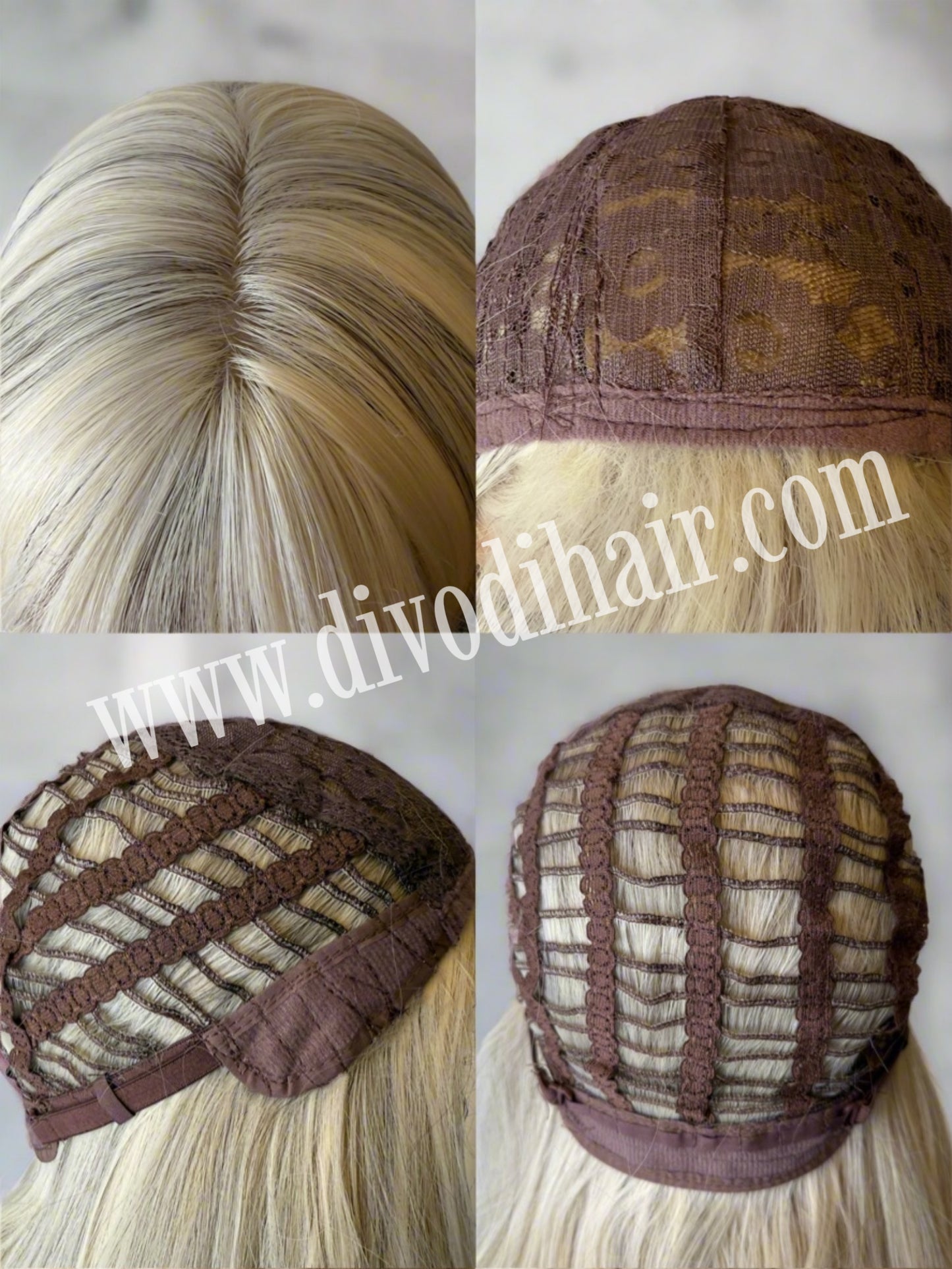 Blonde Costume Wig with Bangs-DH346