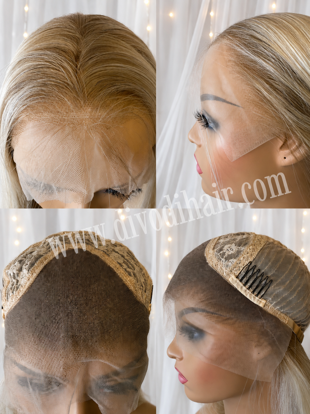26” Rooted Blonde Wig-(13x3) Lace Front-Futura Fiber-DH309