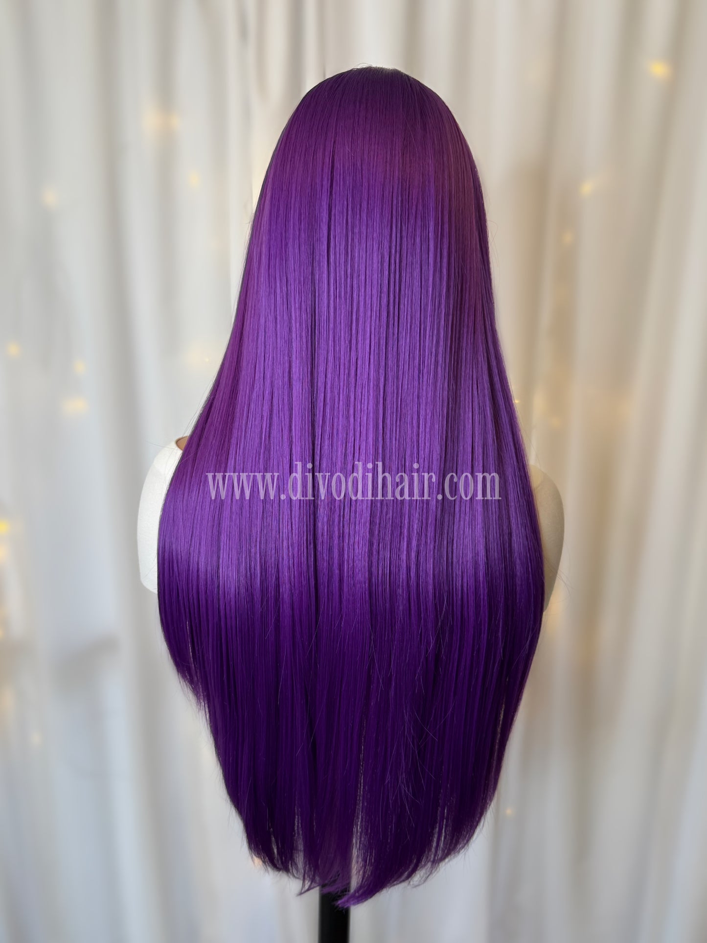 Purple-Blossom-T-Part-Lace Front Wig