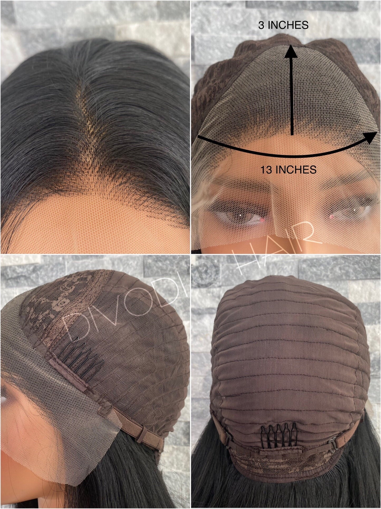 Grace-Black Futura Fiber (13x3) Lace Front Wig
