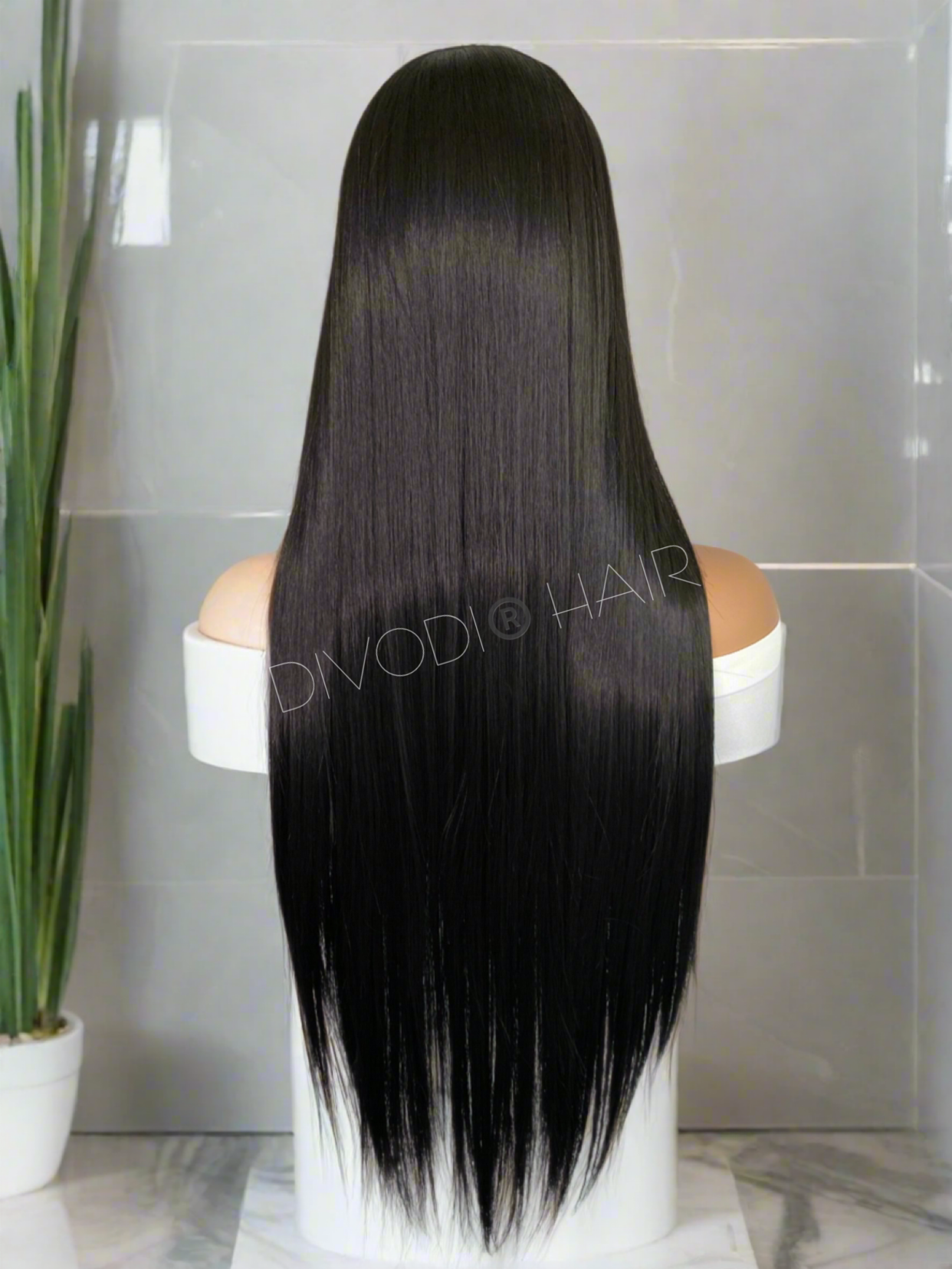 Nova-Black Futura Fiber (13x6) Lace Front Wig
