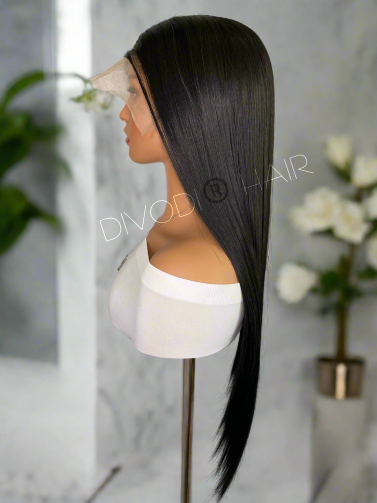 Nova-Black Futura Fiber (13x6) Lace Front Wig