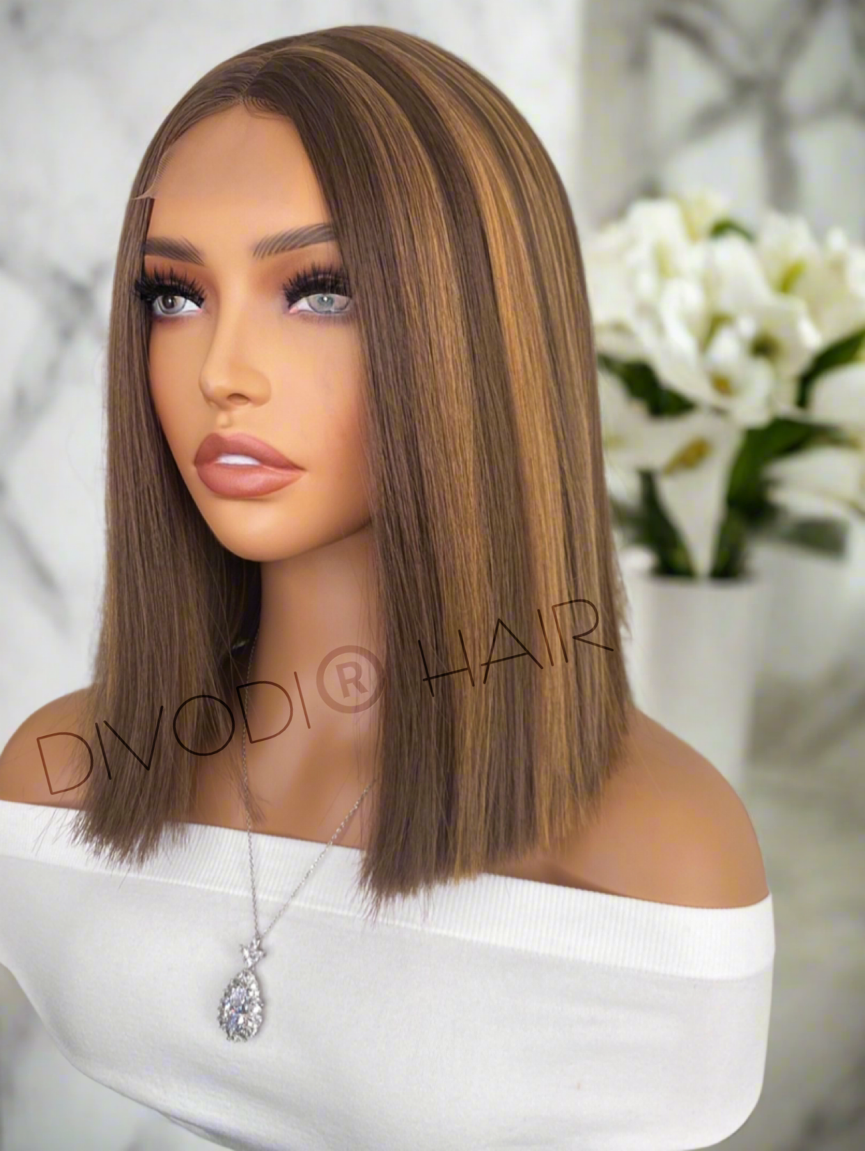 Sophia-Brown Small Lace Front Wig