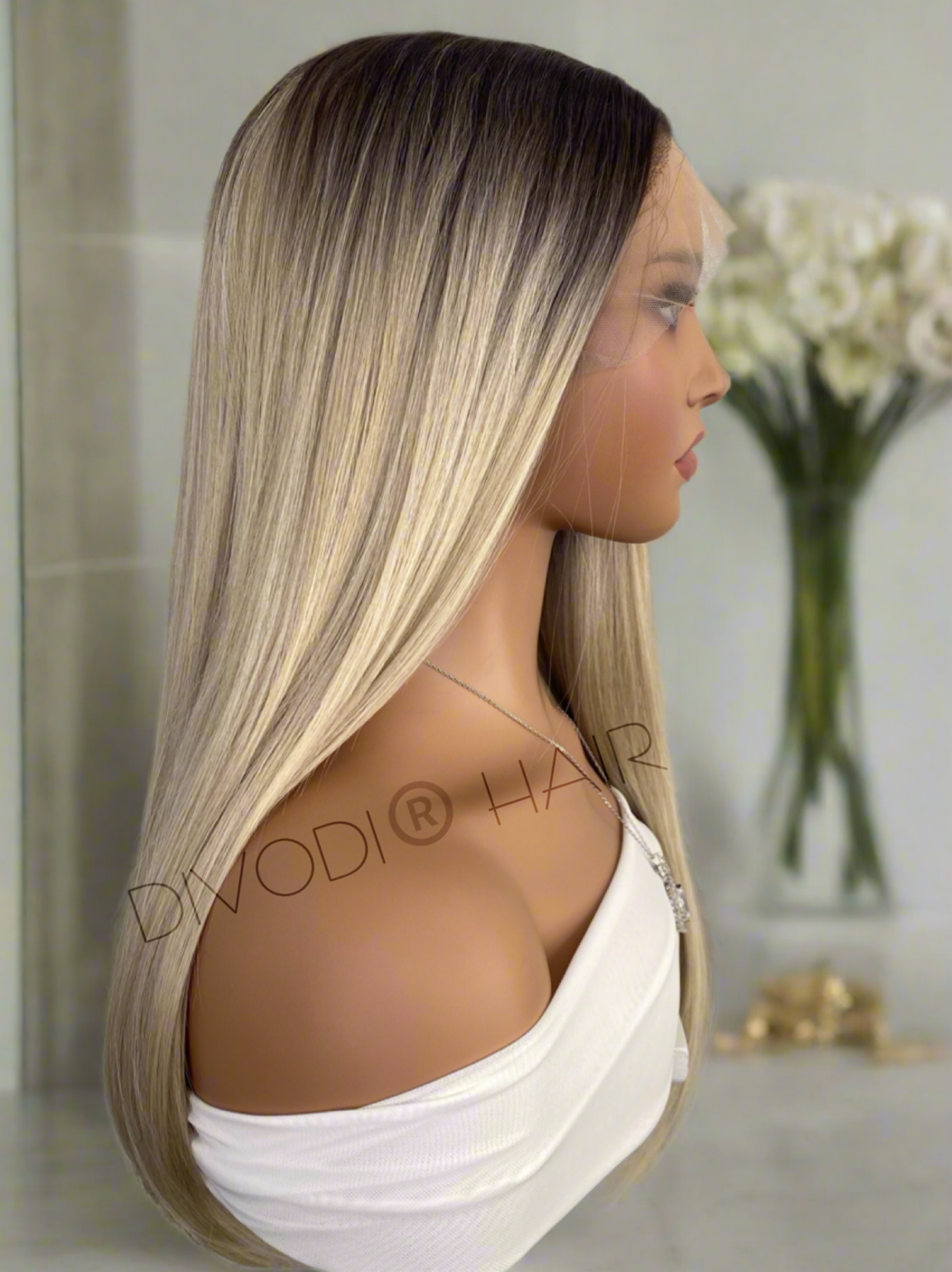 Selena-Ombre Blonde Futura Fiber (13x3) Lace Front Wig