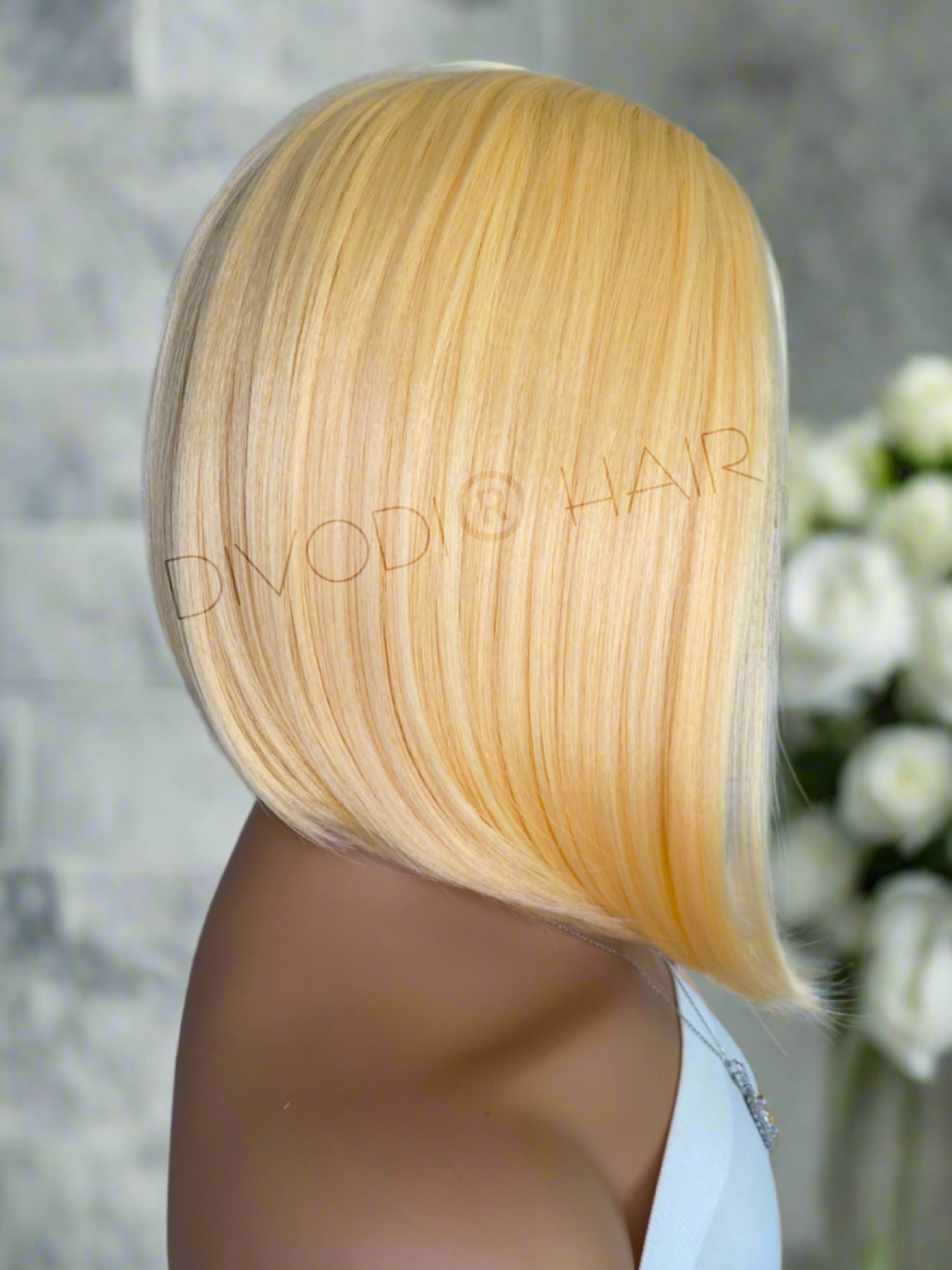 Rio-Light Orange/Yellow Blonde Futura Fiber T-Part Lace Front Wig