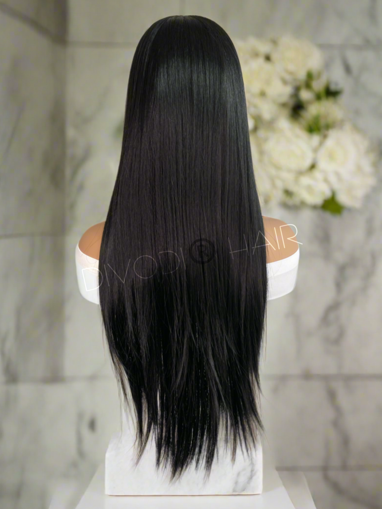 Nina-Black Futura Fiber (13x6) Lace Front Wig