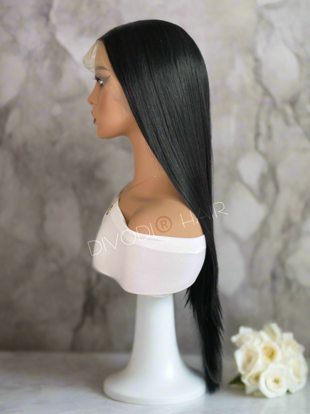 Nina-Black Futura Fiber (13x6) Lace Front Wig